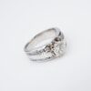 14k Diamond Engagement Ring White Gold 1.5 ctw Size 5.75 Natural Classic, view 3