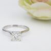 14k Gold 1ct Diamond Engagement Ring Solitaire Princess H VS1 Size 6.5, view 6