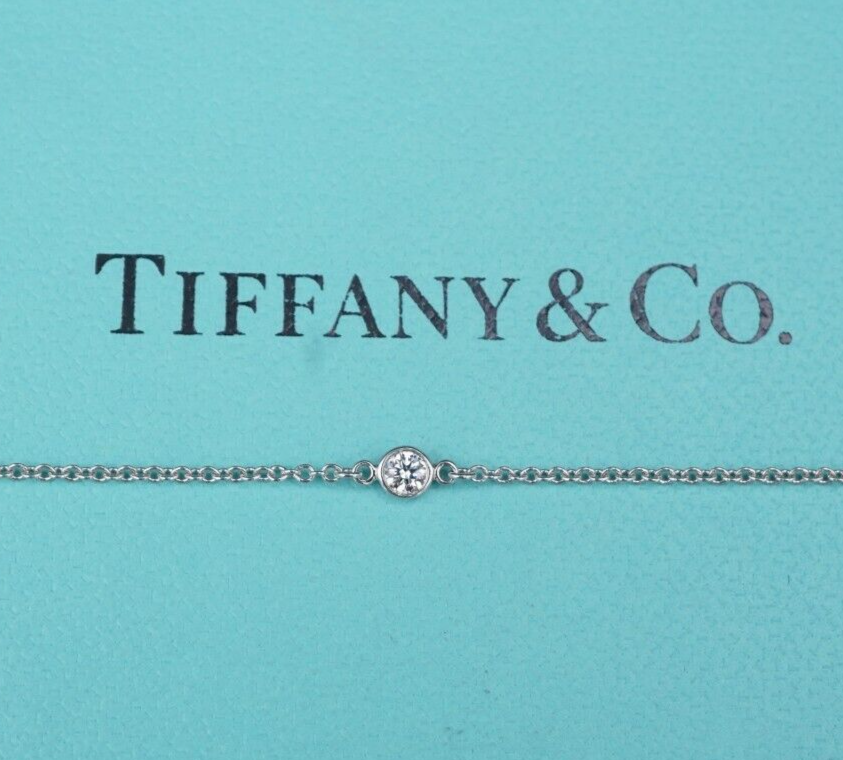 Tiffany & Co. Peretti Diamond DBTY Bracelet Platinum 6.5", view 2