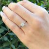 14k Diamond Engagement Ring Princess D SI1 Solitaire 3/4 ct EGL Cert Sz 7, view 3