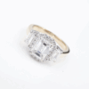 14k GIA Diamond Engagement Ring D SI1 2-Tone Gold Halo 2.4 ctw Size 5.75, view 1