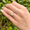 14k Gold 1ct Diamond Engagement Ring Solitaire Princess H VS1 Size 6.5, view 3