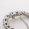 18k Natural Diamond Tennis In-line Bracelet 8 carat White Gold 7", view 6