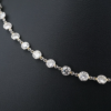 Platinum Diamond Station Necklace 9 carats Bezel Set 15" DBTY, view 5