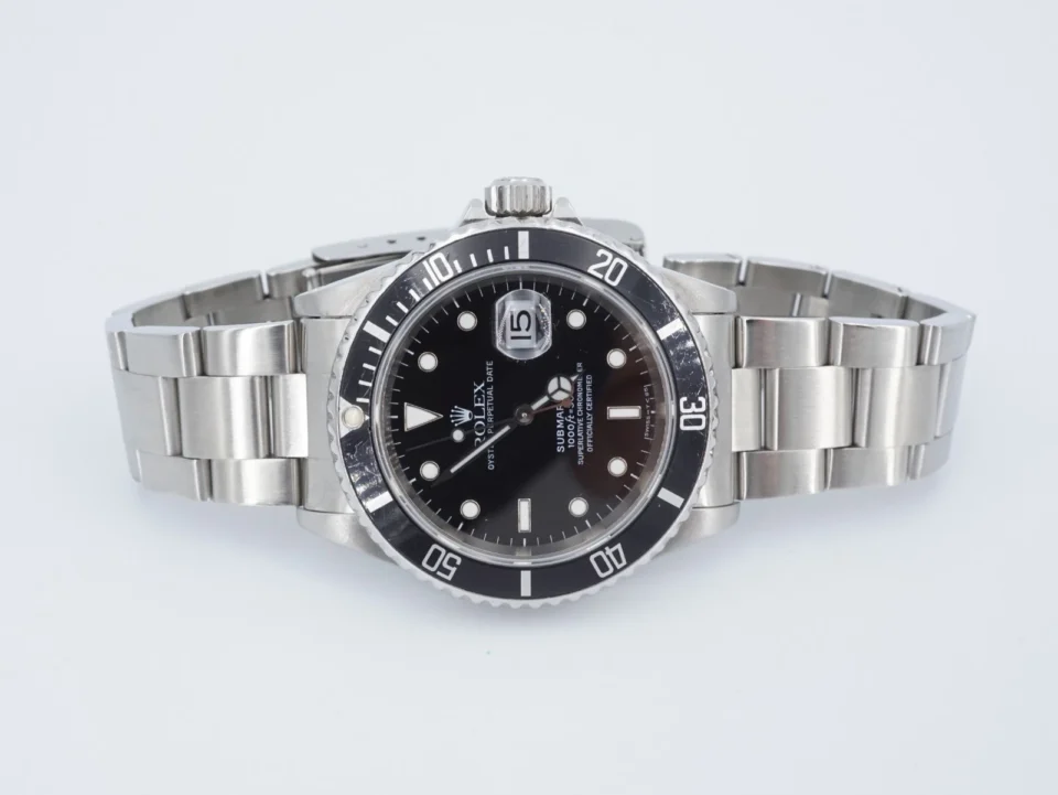 1996 Rolex Submariner Date 16610 Black Dial 40mm Warranty W1296