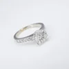 14k Diamond Engagement Ring White Gold 1.75ctw Round Size 5.5, view 4