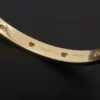 Cartier 10 Diamond Love Bracelet 18k Yellow Gold Size 17 w Box, view 5