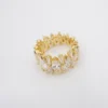 Impressive Marquise Natural Diamond Eternity Ring Size 6.25 10mm 5cttw, view 6