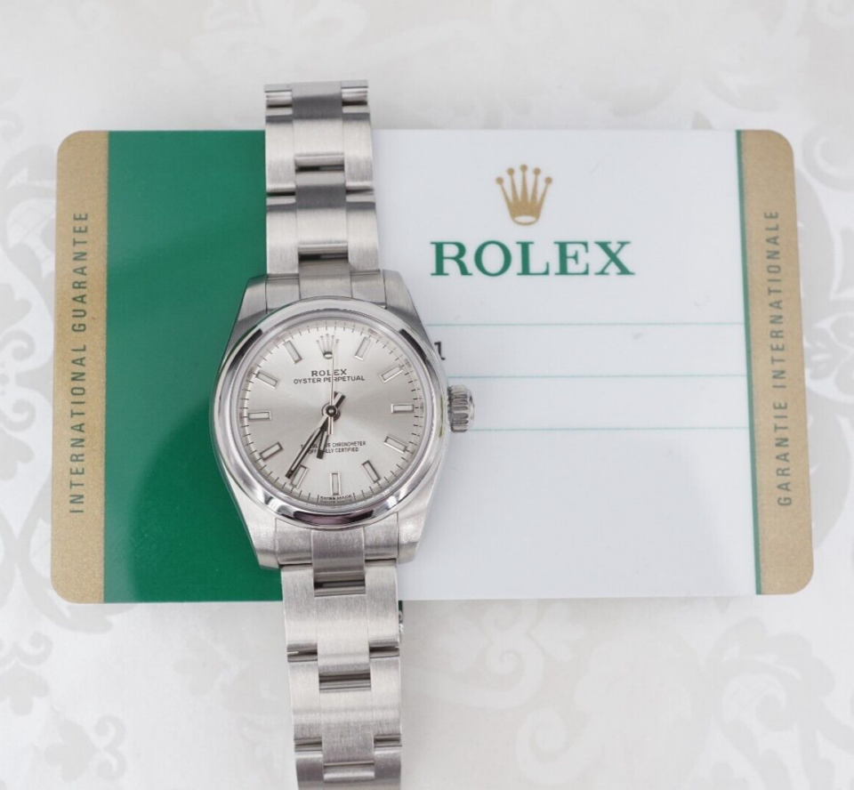 2017 SS Ladies Rolex 176200 SS Warranty 26mm Oyster Box Papers W1100