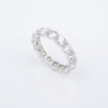 Harry Winston Diamond Eternity Band Ring Platinum 4 carat Size 7 4mm, view 9