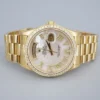 18k Yellow Gold Rolex President 36mm 18238 Roman Diamond Day Date Warranty, view 2
