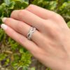 David Yurman Diamond Eternity Band Ring Platinum Size 5 7.3mm Wisteria, view 7