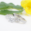Platinum Diamond Engagement Ring Bridal Set E VS1 2.75 ct Size 7 AGS Cert, view 1