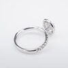 Diamond Halo Engagement Ring Size 4.5 2ctw 14k White Gold G VS1 RBC GIA, view 5