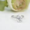 18k Oval Cut Diamond Solitaire Engagement Ring GIA D SI1 1.5ct Center, view 4