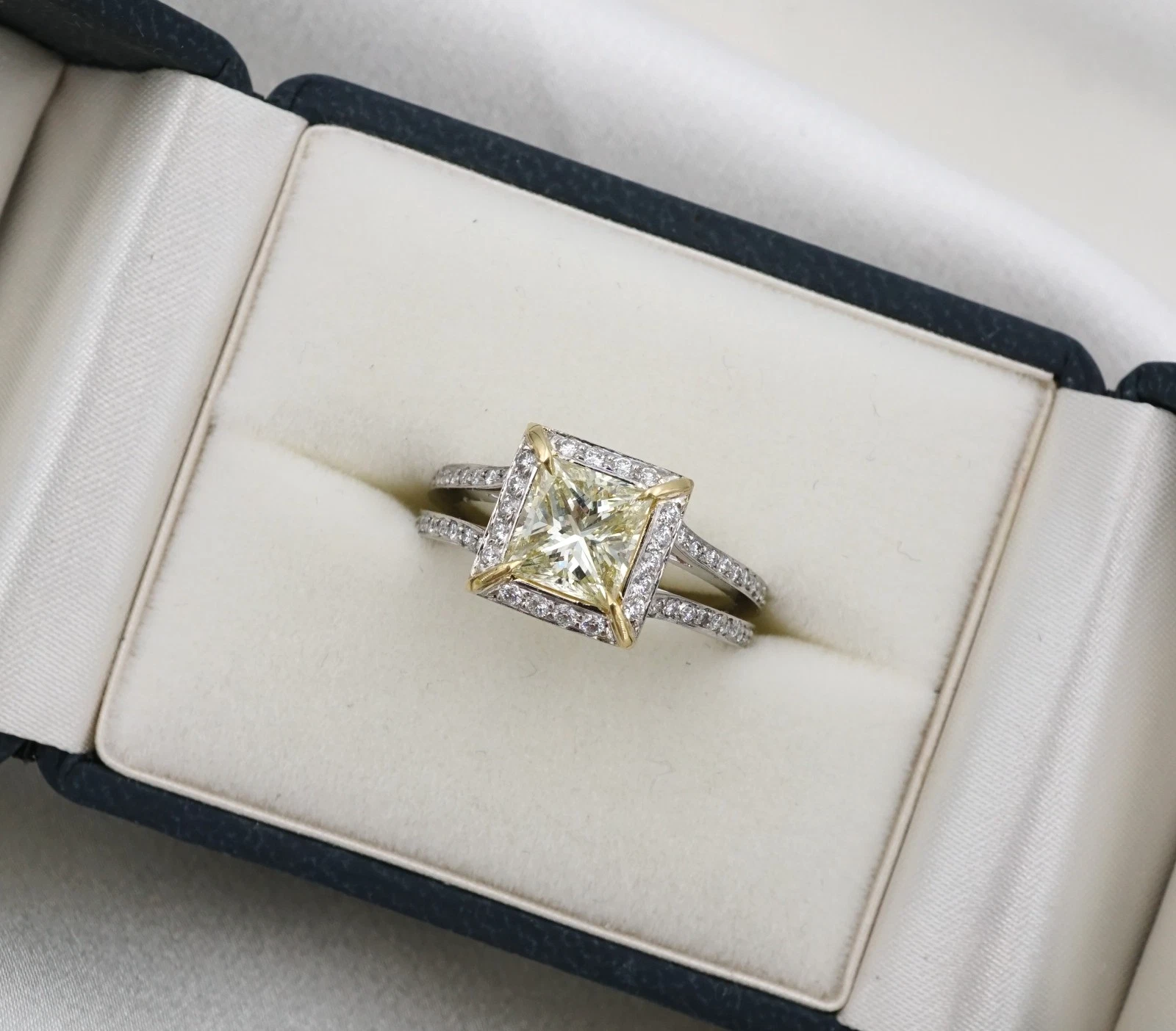 FiKai Platinum 1.2ct Diamond Engagement Ring VS1 18k Gold Sz 6 GIA, view 11