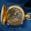 1880s 18k Yellow Gold Patek Philippe Co Pocket Watch MW Shaw Tx Dbl Hunter, view 11