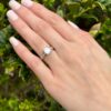 French Diamond Engagement Ring Platinum 1.9ct Emerald Size 6.25 G VS1 HRD, view 9