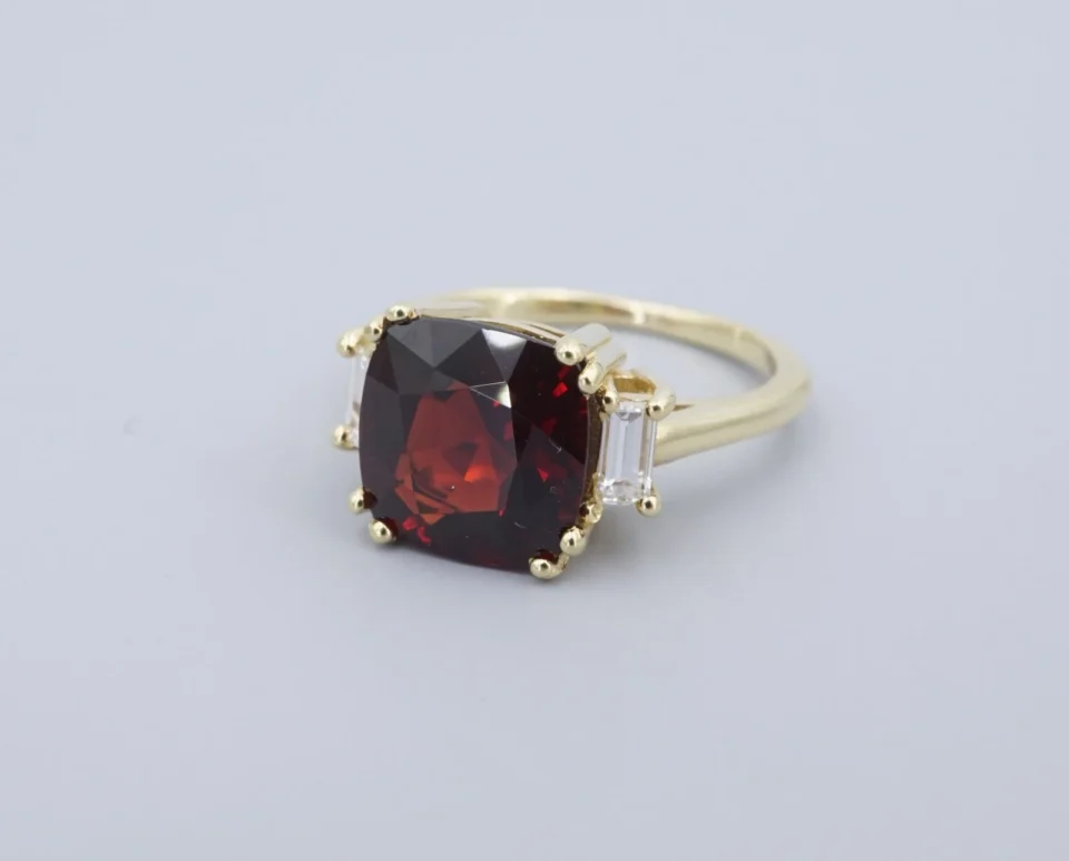 Rare Burma Red Spinel Diamond Ring 4.5ct GIA Cocktail Sz 6.25 18k Gold RG5035