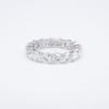 Harry Winston Diamond Eternity Band Ring Platinum 4 carat Size 7 4mm, view 6