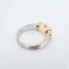 Vintage Diamond 3-Stone Engagement Ring Platinum 18k Gold 2.5ctw Size 8, view 5