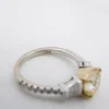 GIA 14k Natural Yellow Diamond 1.41ct Engagement Ring Bridal Set Sz 6, view 8