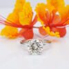 Diamond Engagement Ring 14k White Gold GIA VS2 Solitaire 3ct Size 6.5, view 2