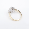 14k GIA Diamond Engagement Ring D SI1 2-Tone Gold Halo 2.4 ctw Size 5.75, view 5