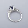 Ceylon Sapphire Diamond Ring 3ct GIA Platinum Engagement Cocktail Sz 6.75, view 9
