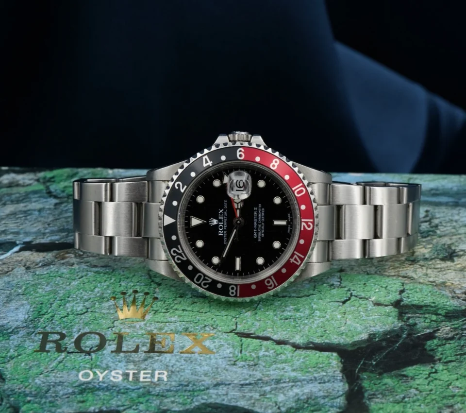 2002 Rolex Coke GMT-Master II 16710 40mm Oyster Full Set Box Papers W1443