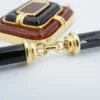 Tiffany Co 18k Carved Carnelian Onyx Inlay Pendant Necklace 28" Rare, view 11