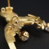 Impressive Antique French Eagle 18k Gold 1ct Mine Cut Diamond 3D Brooch 3", view 6