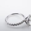 Diamond Halo Engagement Ring Size 4.5 2ctw 14k White Gold G VS1 RBC GIA, view 7