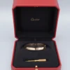 Cartier LOVE Bracelet 18k Pink Rose Gold Sz 16 New Screw Box Screwdriver, view 1