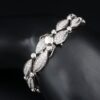 18k Diamond Necklace Bracelet Suite White Gold Salvini 8.5 ctw Italy, view 11