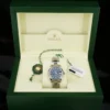 DJ31 DateJust Rolex 178240 SS Warranty 31mm Blue Dial Box Tags, view 2