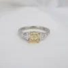 GIA 14k Natural Yellow Diamond 1.41ct Engagement Ring Bridal Set Sz 6, view 5