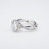 David Yurman Lanai Diamond Halo Engagement Ring Platinum 1.5ct F VS1 GIA, view 5