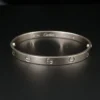 Cartier LOVE Bracelet Classic 18k White Gold Sz 18 Screwdriver Pouch Cert, view 1