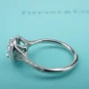 Tiffany & Co. Soleste Diamond Halo Ring Platinum Sz 6 Box 1.25ctw Cushion, view 7