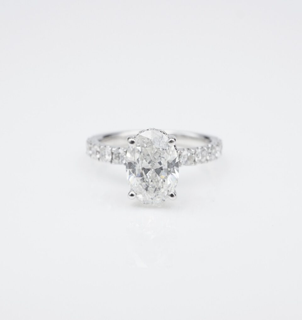 2ctw Diamond Engagement Ring Oval 14k Gold 4.5 Solitaire D SI1 GIA, view 2