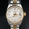 Ladies Rolex Diamond MOP 69173 SS 18k 1985 26mm Jubilee Warranty Watch, view 1