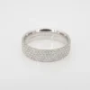 Tiffany & Co Metro 5-Row Diamond Band 18k White Gold Size 5.5 Retired, view 4