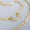 2 Bhat 23k Yellow Gold 2.4mm Chain Necklace 29" 29g, view 3
