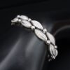 18k Diamond Necklace Bracelet Suite White Gold Salvini 8.5 ctw Italy, view 10