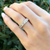 Platinum 5 ct Emerald Cut Diamond Eternity Band Ring Size 6 Anniversary, view 2