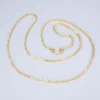 2 Bhat 23k Yellow Gold 2.4mm Chain Necklace 29" 29g, view 5