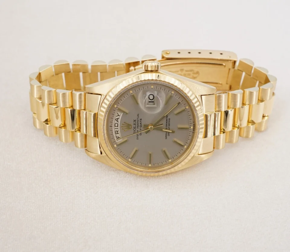 Rolex President Day-Date 18k Yellow Gold Mens 36mm 1803 Non-Quick 1969, view 3