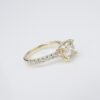 Diamond Hidden Halo Engagement Ring Size 6.5 2.25ctw RBC 14k Yellow Gold, view 4