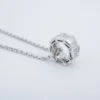 Bvlgari Diamond Serpenti Viper 18k White Gold Pendant Necklace 18", view 4